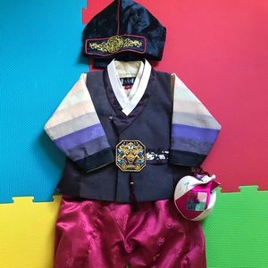 Korean toddler boy hanbok 1-2years old